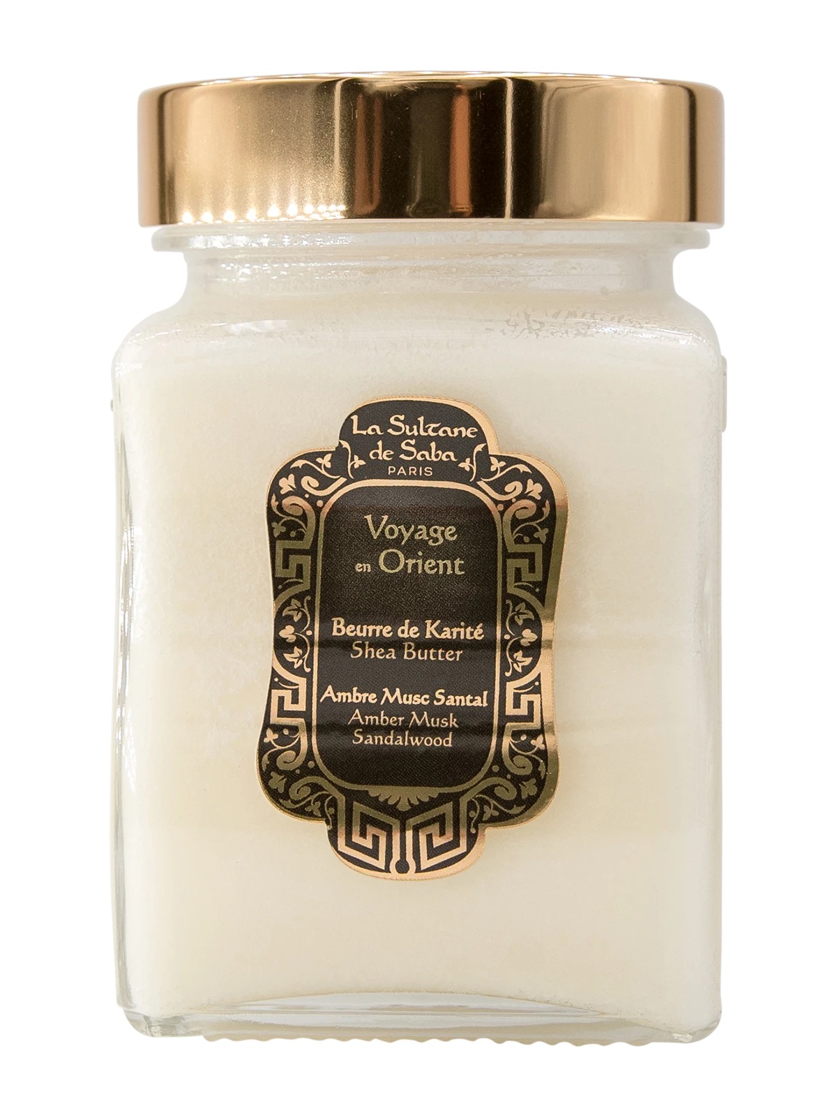 La Sultane de Saba Shea Butter Amber Musk Sandalwood, 300 гр-Масло каріте з ароматом амбри, мускусу і сандала