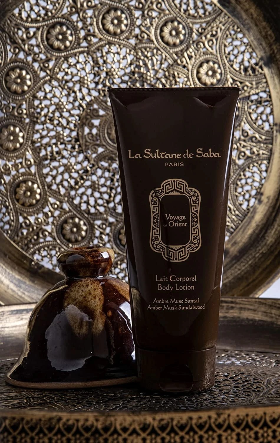 La Sultane de Saba Body Lotion Amber Musk Sandalwood, 200 мл-Молочко для тіла з ароматом амбри, мускусу і сандала-зображення_3