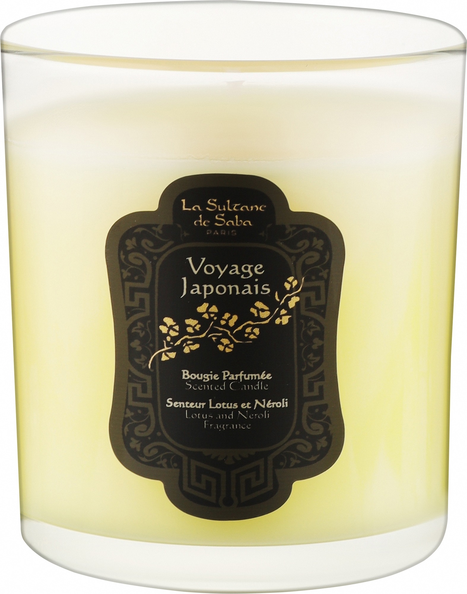 La Sultane De Saba Lotus And Frangipani Candle — Ароматична свічка, 165 g-Ароматична свічка — La Sultane De Saba Lotus And Frangipani Candle