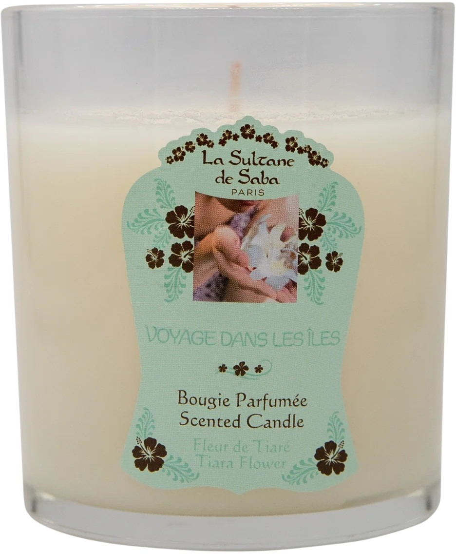 La Sultane de Saba Tiare Flower Candle — Ароматична свічка, 165 g-Ароматична свічка — La Sultane de Saba Tiare Flower Candle