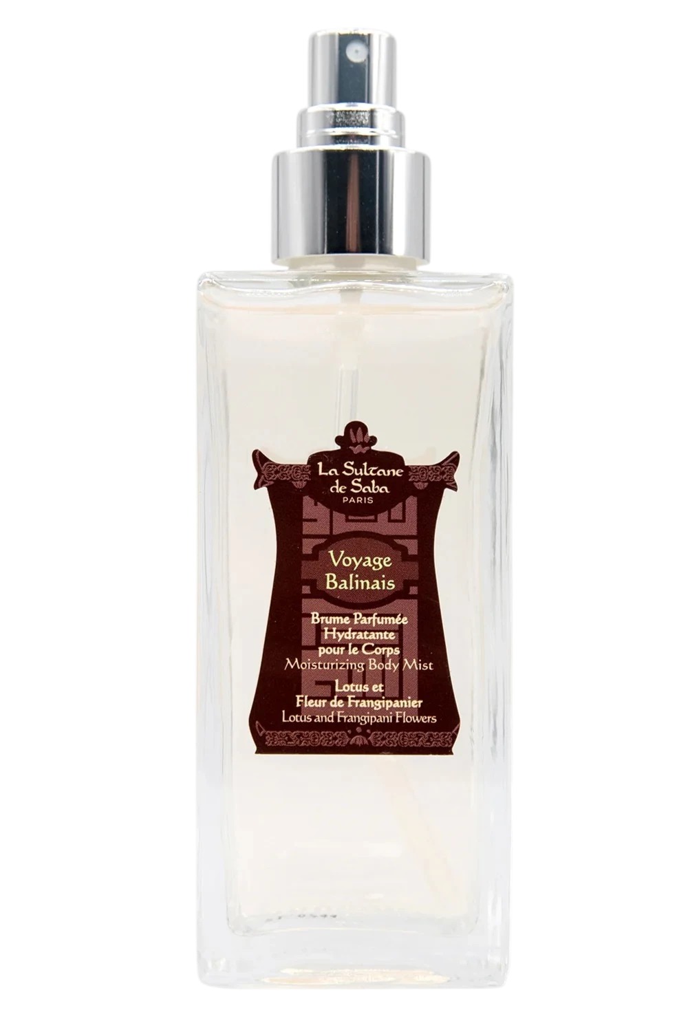 La Sultane de Saba Moisturizing Body Mist Lotus & Frangipani Flower, 200 мл-Зволожуючий спрей для тіла 