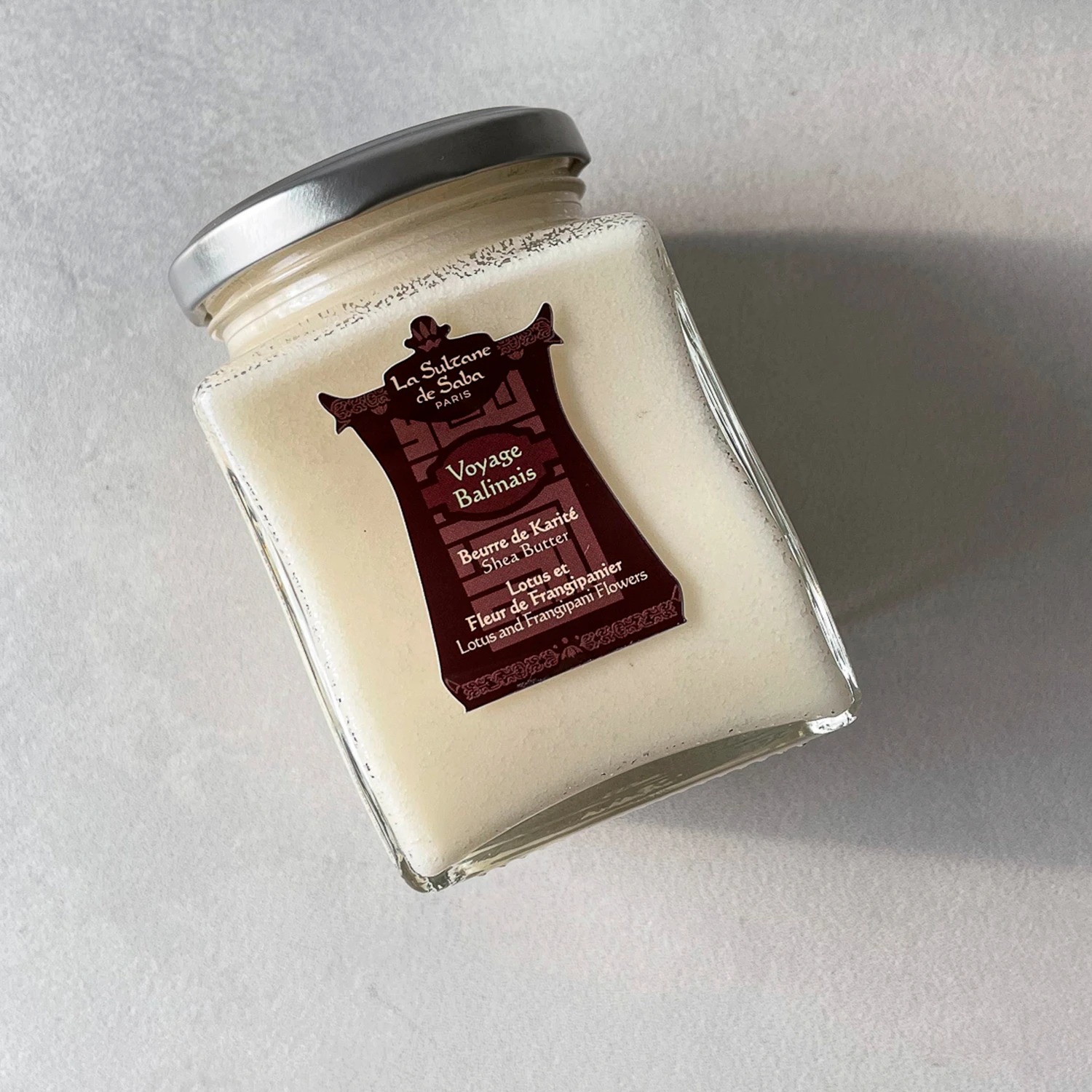 La Sultane de Saba Shea Butter Lotus & Frangipani Flowers, 300 гр-Масло каріте з ароматом лотосу і франжипані-зображення_3