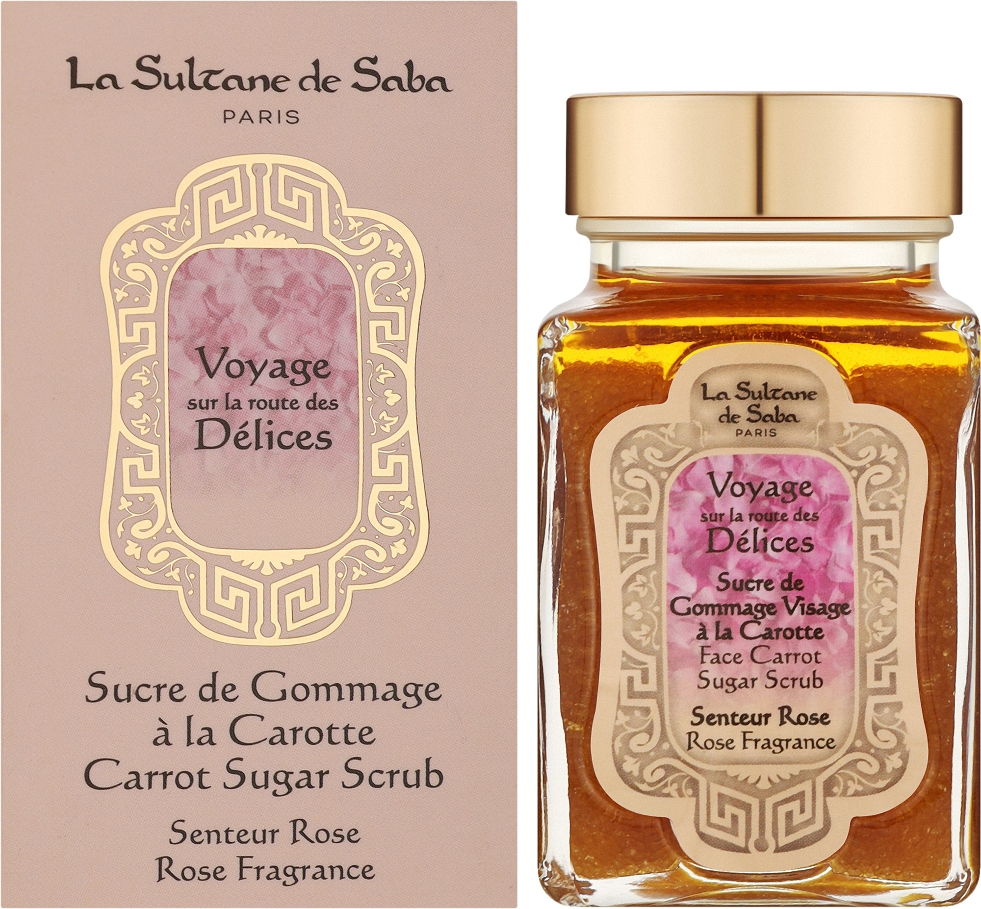 La Sultane de Saba Rose Carrot Sugar Scrub — Скраб для обличчя, 100 ml-Скраб для обличчя — La Sultane de Saba Rose Carrot Sugar Scrub-зображення_4