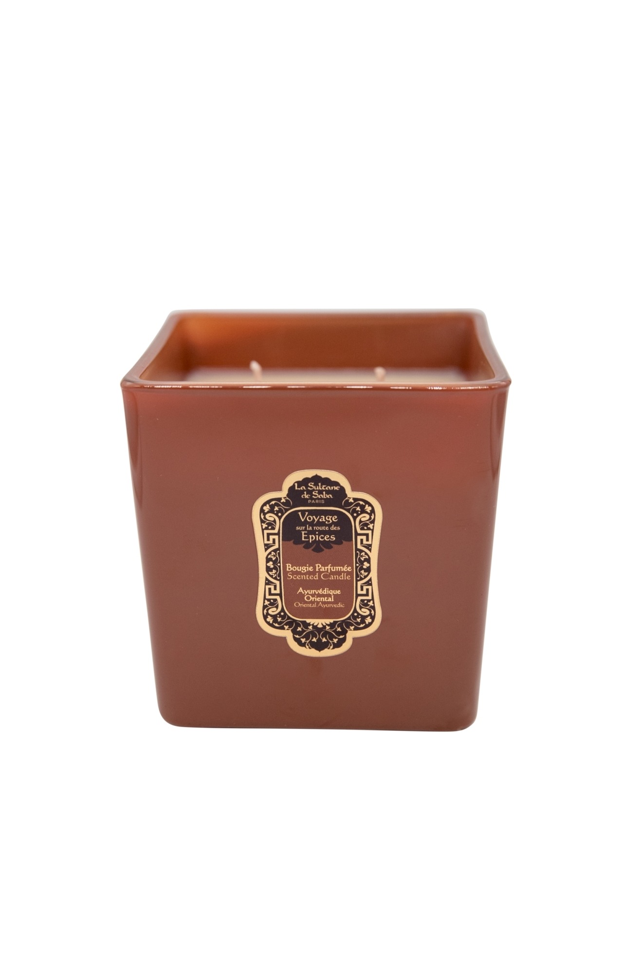 La Sultane de Saba Ayurvedic Amber Vanilla Patchouli — Ароматична свічка, 200 g-Ароматична свічка — La Sultane de Saba Ayurvedic Amber Vanilla Patchouli-зображення_2