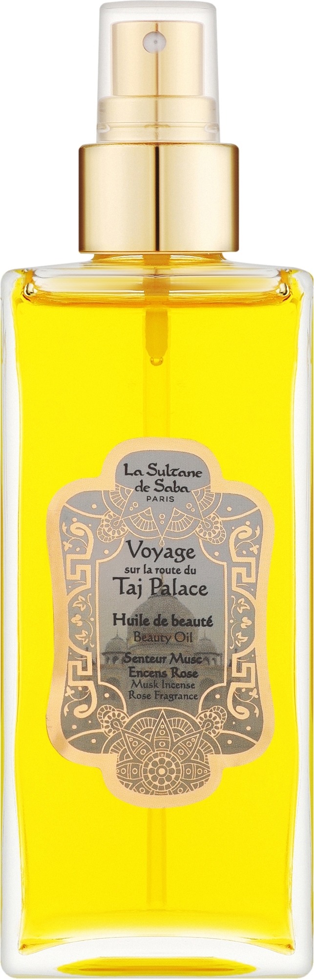 La Sultane De Saba Huile Taj Palace Beauty Oil — Масло та олія для волосся, Масло та олія для тіла, 200 ml-Ароматична олія для тіла — La Sultane De Saba Huile Taj Palace Beauty Oil