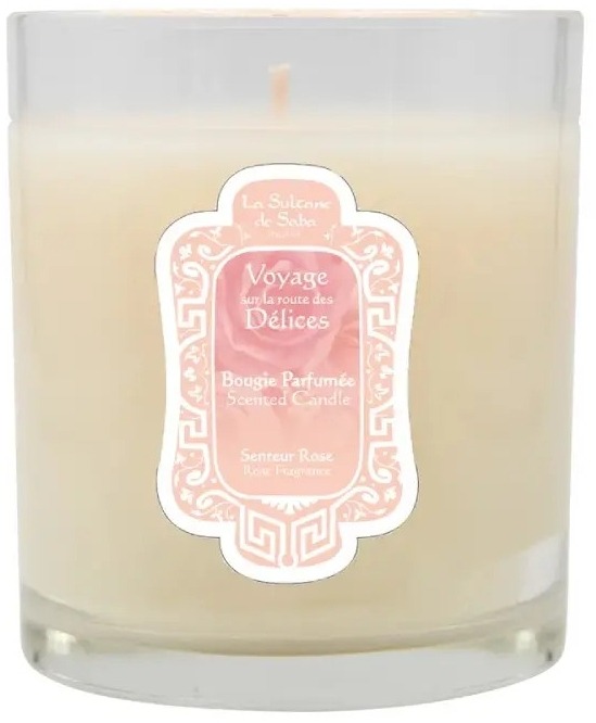La Sultane de Saba Scented Candle Rose Fragrance — Ароматична свічка, 165 g-Ароматична свічка — La Sultane de Saba Scented Candle Rose Fragrance